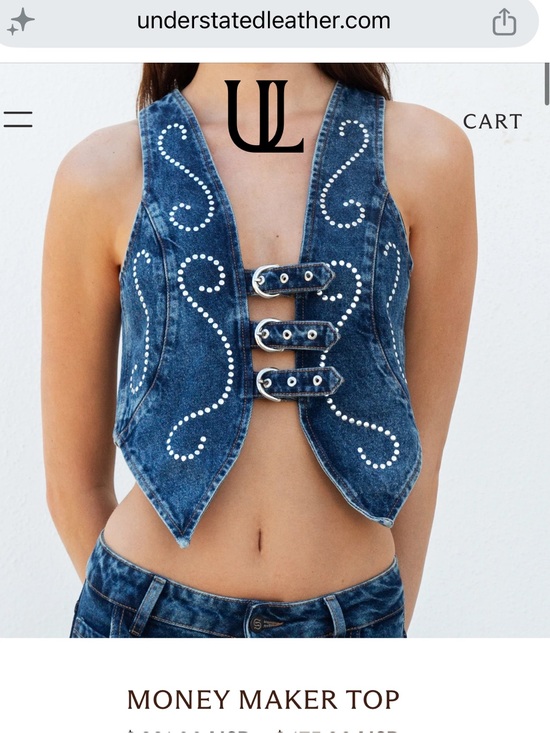 Understated Leather Tops - Understated Leather Money Maker Top